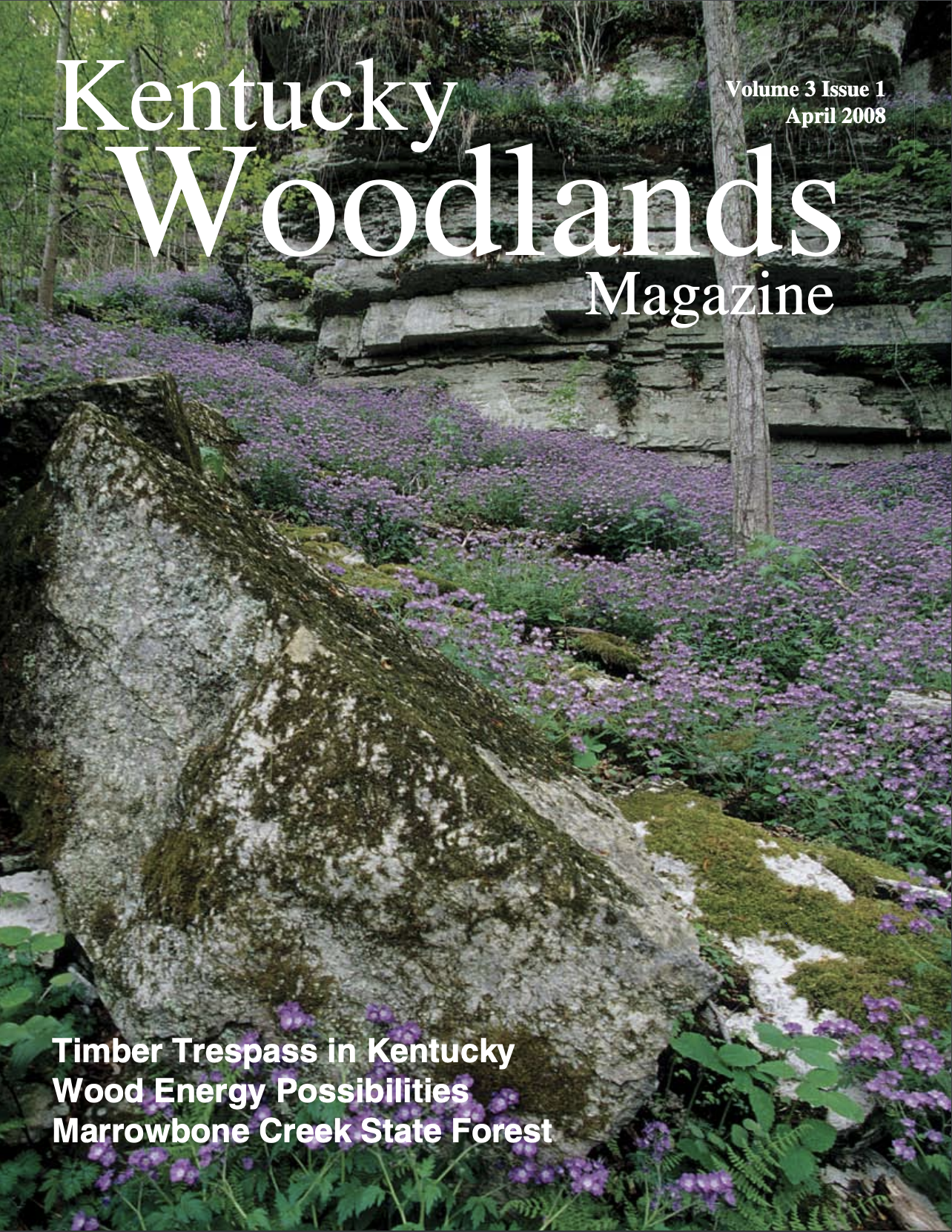 Kentucky Woodlands Magazine, Volume 3, Issue 1 Cover