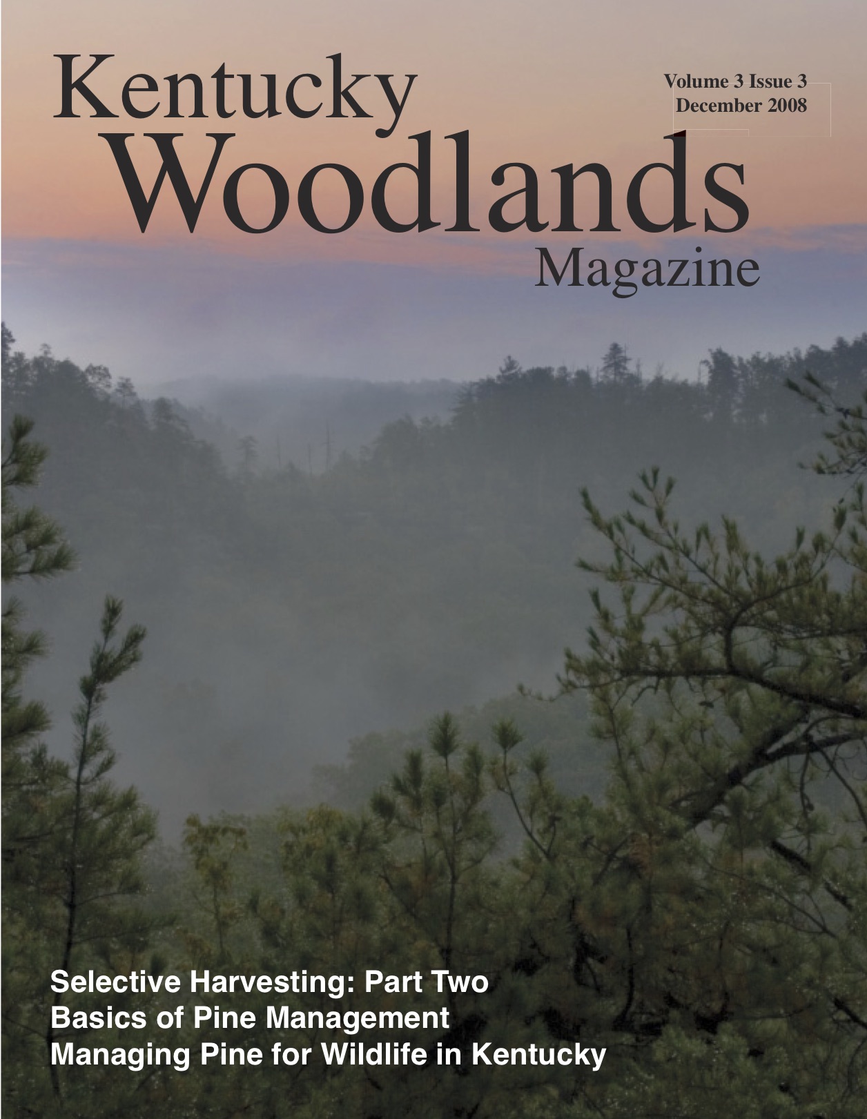 Kentucky Woodlands Magazine, Volume 3, Issue 3 Cover