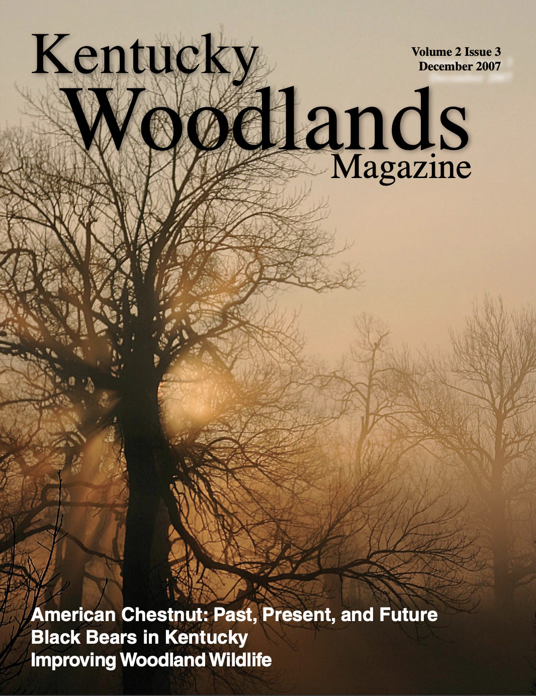 Kentucky Woodlands Magazine, Volume 2, Issue 3 Cover