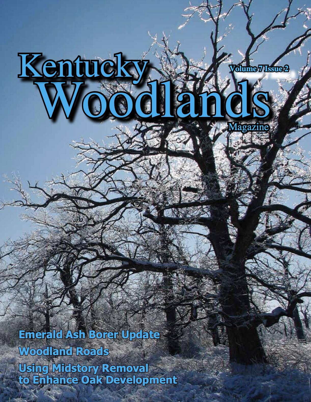 Kentucky Woodlands Magazine, Volume 7, Issue 2 Cover